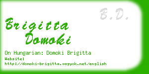 brigitta domoki business card